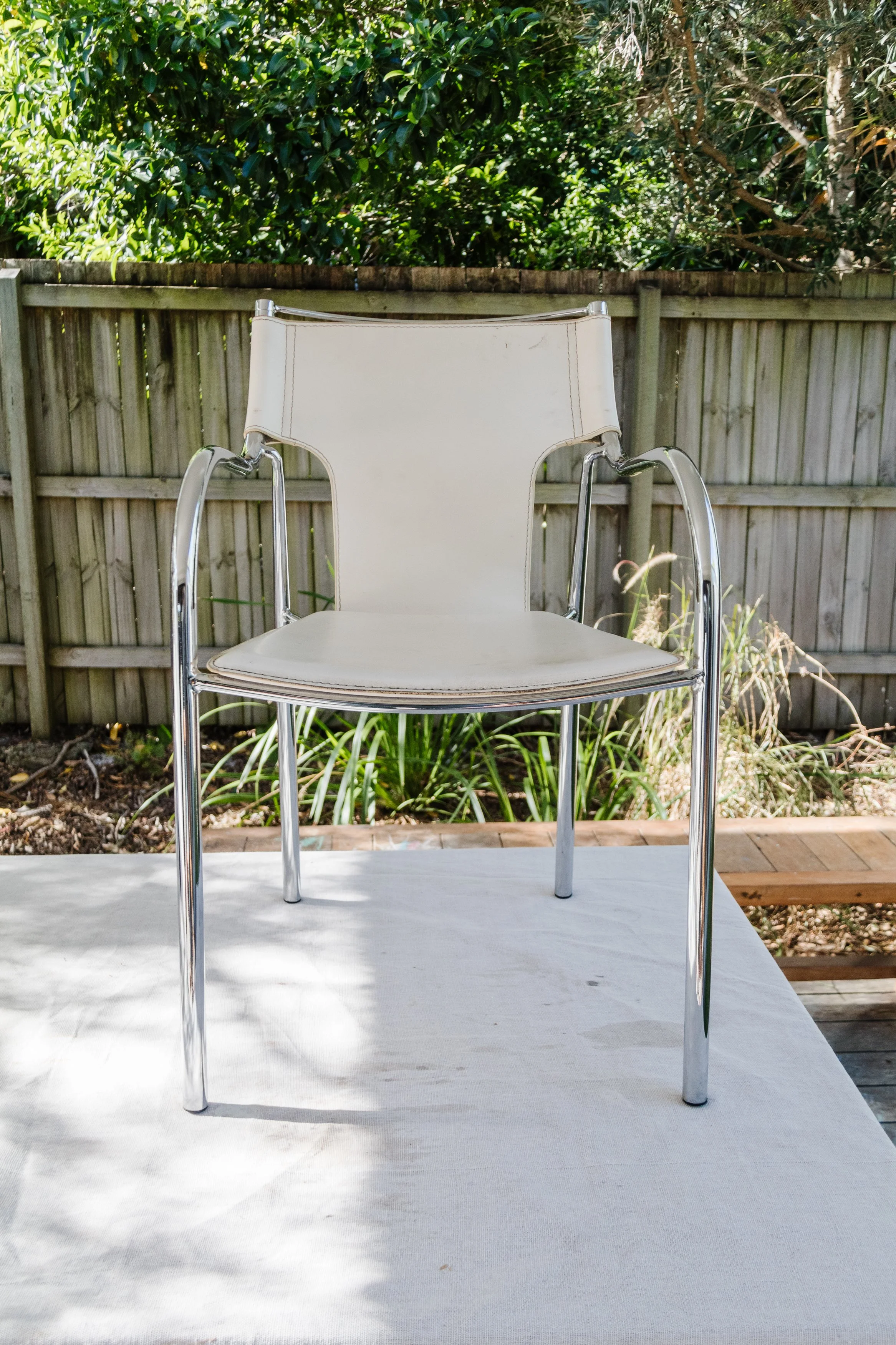 Vintage deals chrome furniture